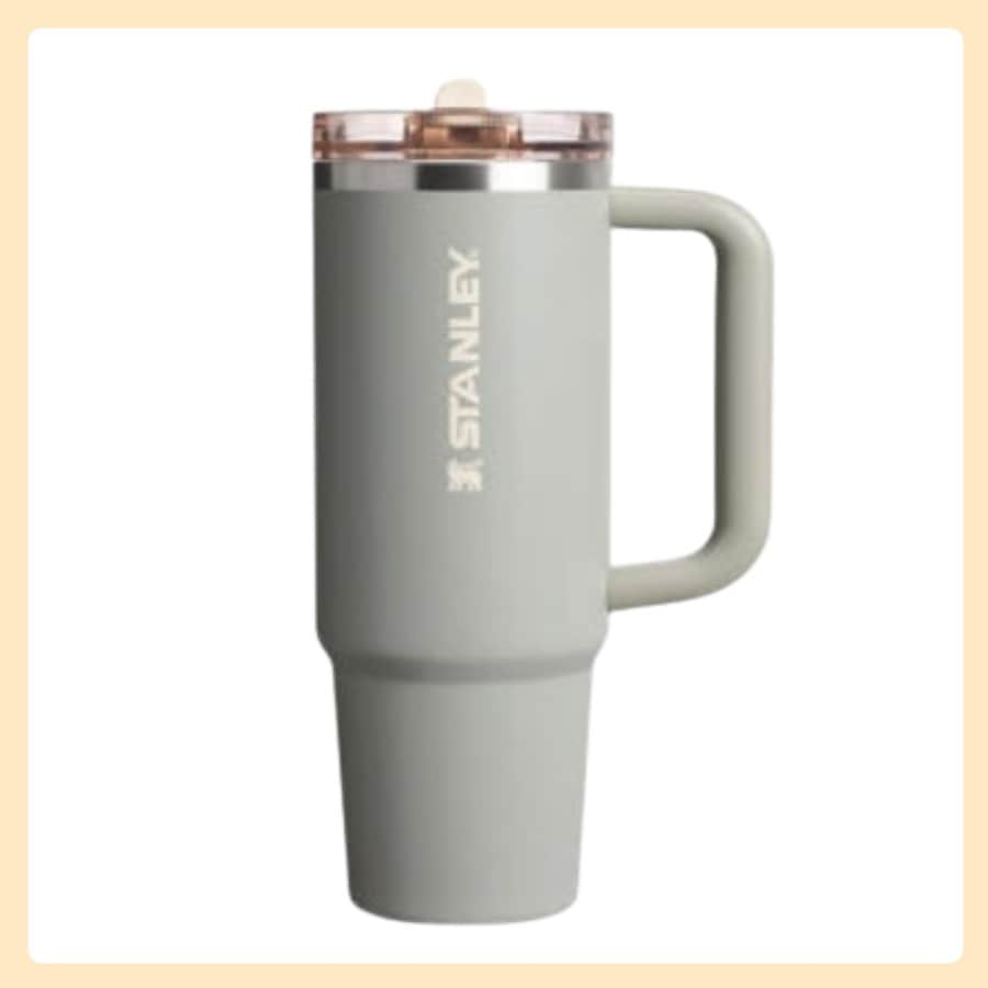 [正規品] クエンツァ プロツアー フリップ ストロー タンブラー 887ml (セージグレー)