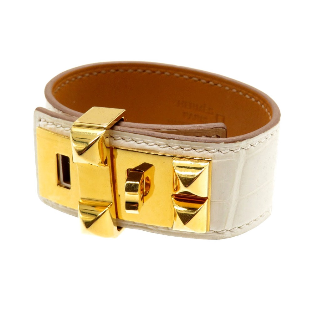 美品 コリエドシアン24 ブレスレット アリゲーターマット/アリゲーターマット ナタ Z刻印 0118【中古】 レディース