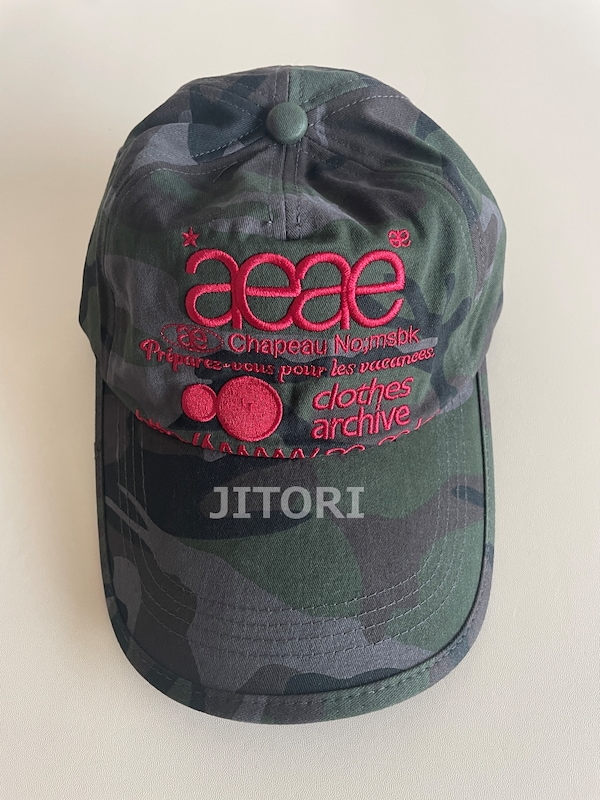 aeae キャップ 帽子 グリーン系カモフラージュ タグ付き新品未