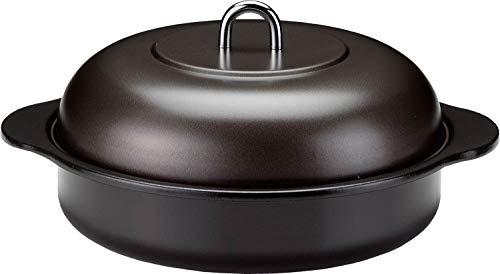 高木金属 両手鍋 ホーロー 石焼いも器 24cm 電磁調理器対応 日本製 HA-IY24N