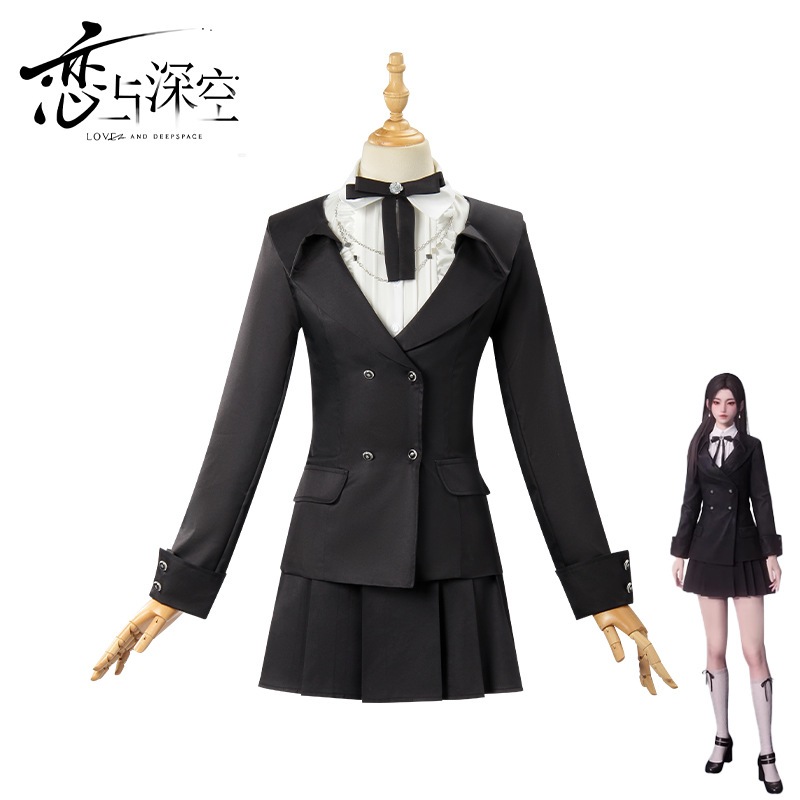 愛とディープスペースのメインコントロールqimeng Cosplay Close Deep Space Hunter Black Suit Yuehui Cosplayセット 5,050円