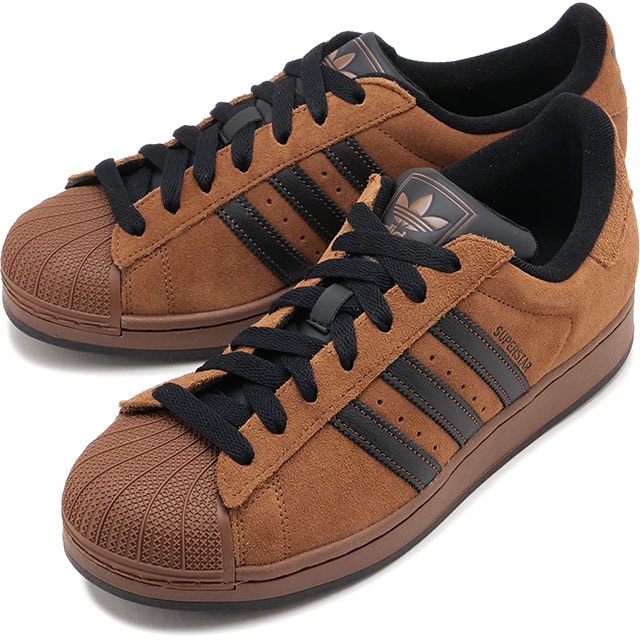 オリジナルス スニーカー メンズ スーパースター 2 [IH9318] レザー ローカット プリラブドブラウン/コアブラック/プリラブドブラウン 正規取扱店