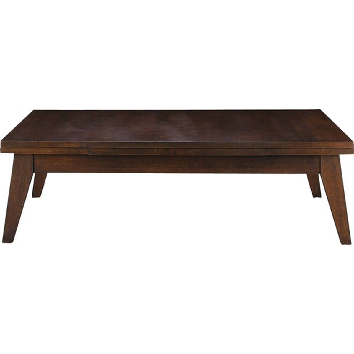 コパン エクステンションテーブル ブラウン ナチュラル 茶 組立必要品 テーブル 机 伸縮テーブル 幅120cm ローテーブル 木製 北欧 座卓 ちゃぶ台