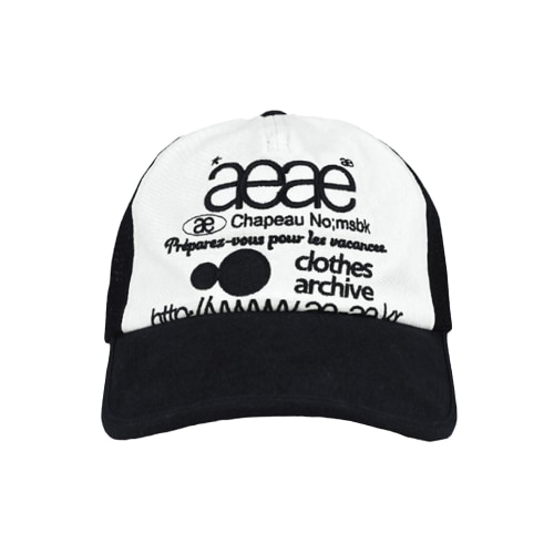 【AEAE】 Web Logo Mesh Cap [Black] キャップ 正規品