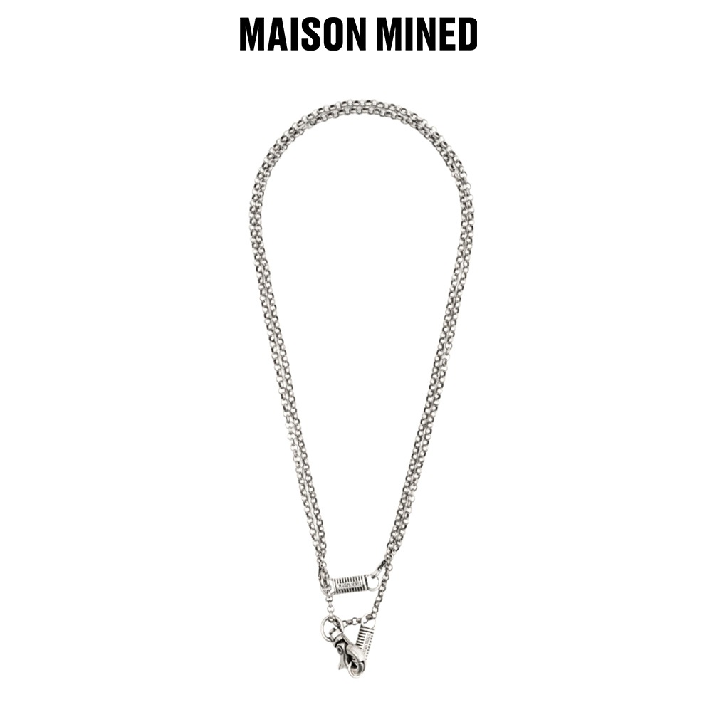 【MAISON MINED】 PULLEY TWO CHAIN NECKLACE