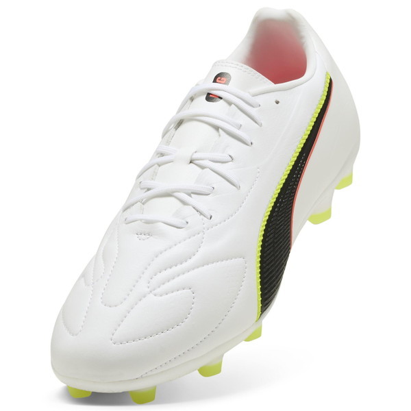 プーマ サッカーシューズ キング 20 マッチ WIDE HG/AG 26.0cm 108467 01 White-Glowing Red-Yellow Alert