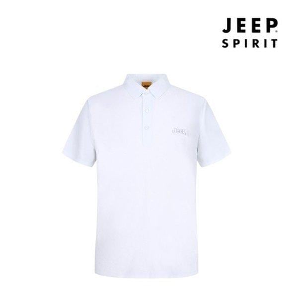 JEEP SPIRIT クーリング 男性 ポロシャツ 半袖 カラTシャツ ホワイト_21321450_668212