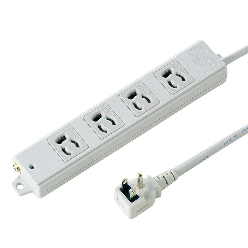 （まとめ買い）工事物件タップ 3P 4個口 5m TAP-K4L-5 [x3]