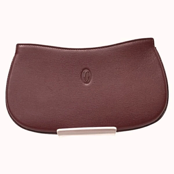 カルティエ マストライン ボルドー ポーチ レディース バッグ【中古】