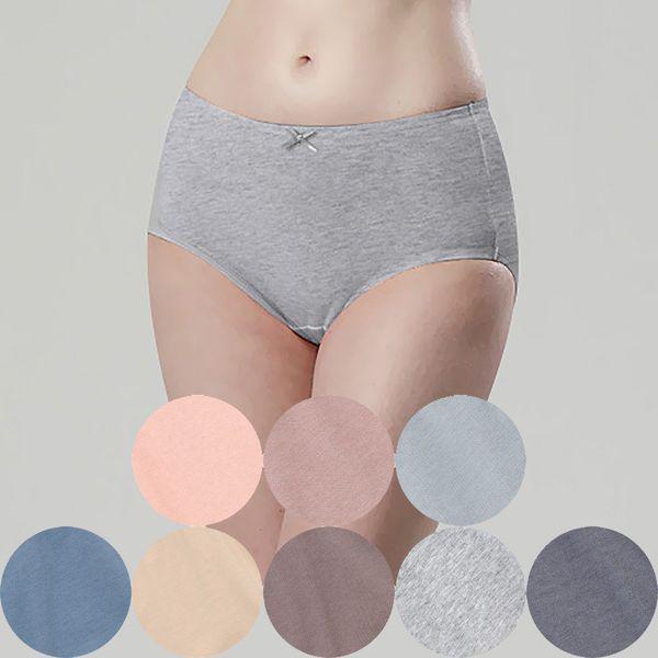 女性綿スパンパンツ 快適なマキシ三角パンツ 8枚セット お母さんへのプレゼント_P406162492
