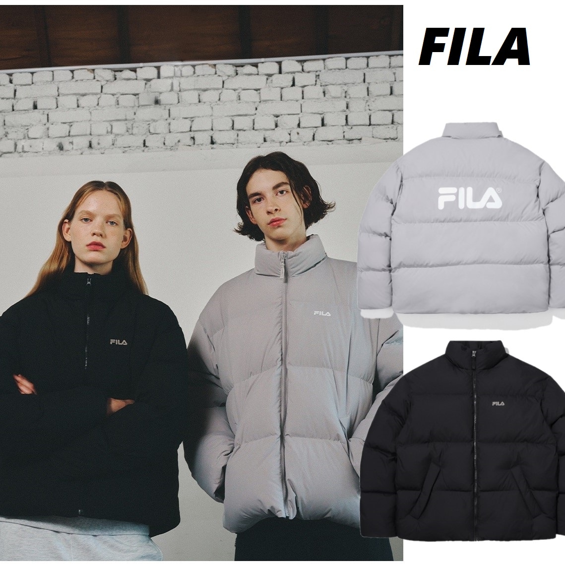 [冬ファッション]ベーシックプーパーダウン[2色]