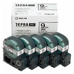 （まとめ買い）テプラテープ [x5個入] ST9K-5P 00060072 [x3]