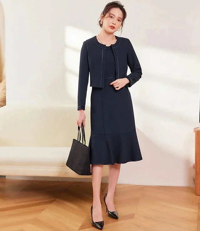 パーティードレス 2点セット 結婚式 ワンピース 二次会 ドレス 大きいサイズ パーティドレス ミディアム ミディアムドレス 膝丈 エレガント 大人 フォーマル レディース 演奏会 発表会 同