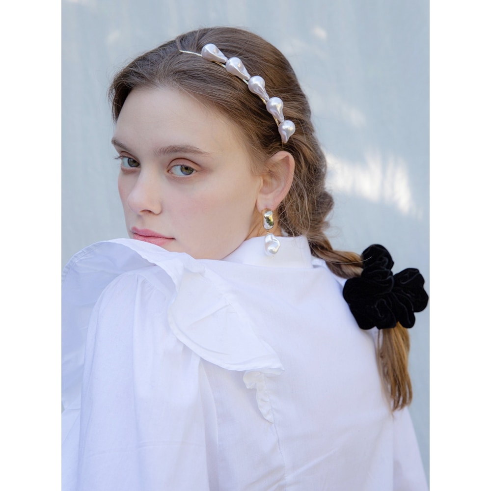 Jean Paul Clarisse ハーフバロックパールヘアバンド JP 21 026HB