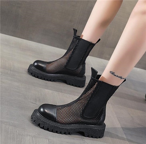 レディースショートブーツサイドゴアチェルシーブーツサマーブーツメッシュブーツサンダルシューズ