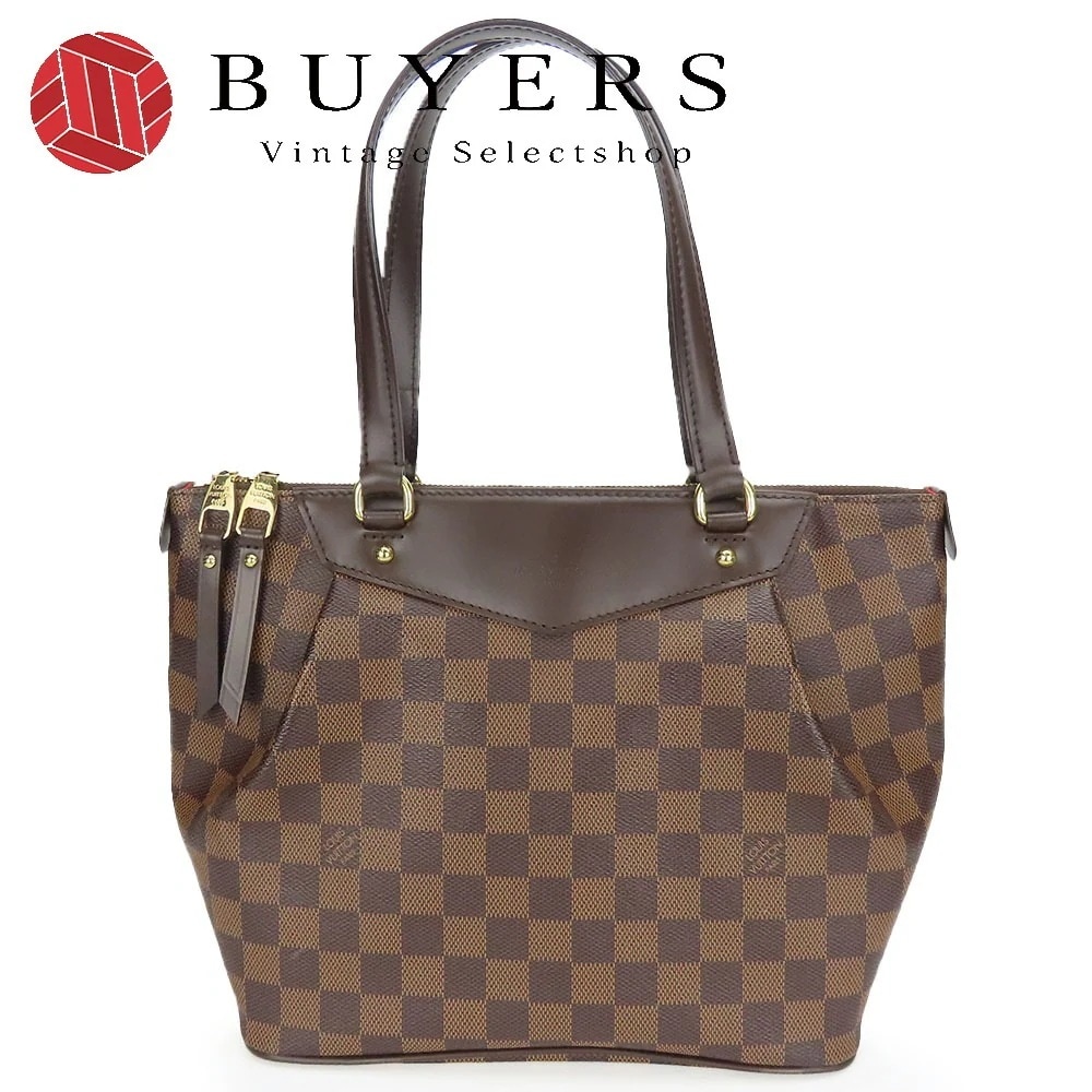 中古 トートバッグ ウェストンミンスターPM N41102 ダミエ レザー ブラウン 普段使い お出かけ おしゃれ レディース 女性