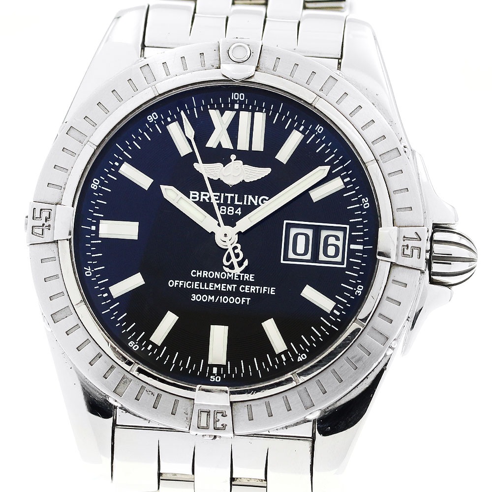 ブライトリング BREITLING A49350 ギャラクティック41 コックピット デイト 自動巻き メンズ _887028【中古】