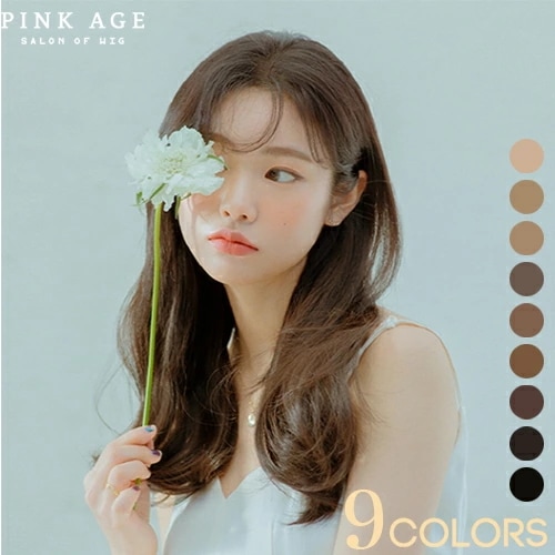 オープン ハーフウィッグ) ブラント ボールドパーマ ミディアム ロング ウェーブ