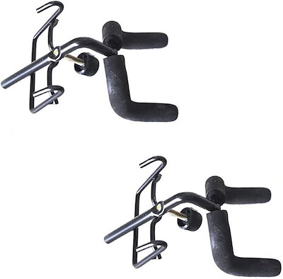 他サイト： 良品ラボ ギターハンガー ネット用 カバー フック 壁掛け ホルダー ディスプレイ 2個セット(ブラック)の商品画像