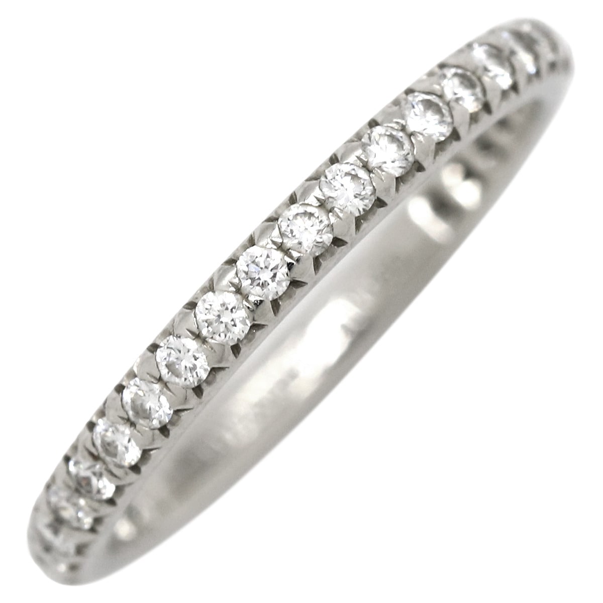 ティファニー Tiffany & Co リング 指輪 ソレスト フル エタニティ Pt950 ダイヤモンド プラチナシルバー PT ダイヤモンド 7号 60003453 【箱】【中古】