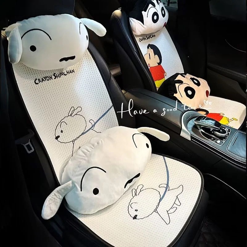 クレヨンしんちゃんかわいいアニメ自動車座布団シート車載涼しパッド通気四季通用車内モノシートカバー