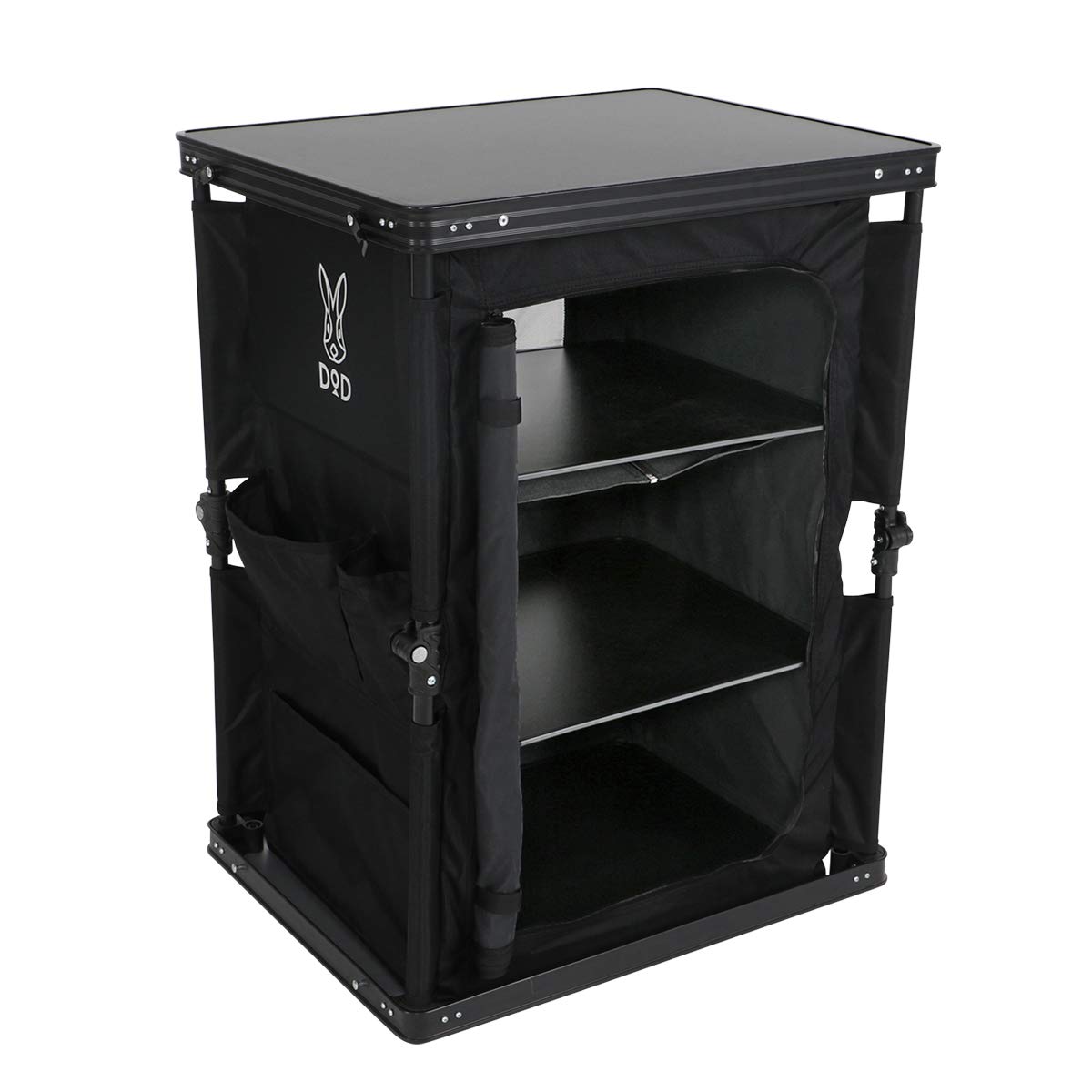 DOD(ディーオーディー) マルチキッチンテーブル 引き上げるだけで棚が完成 ぐ