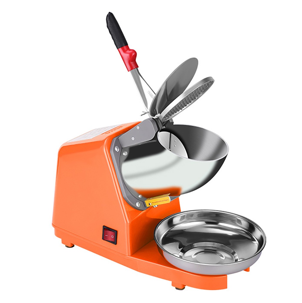 電動式氷砕機 業務用かき氷機 かき氷機ドウシシャ ダブルナイフ アイスピック ステンレス鋼