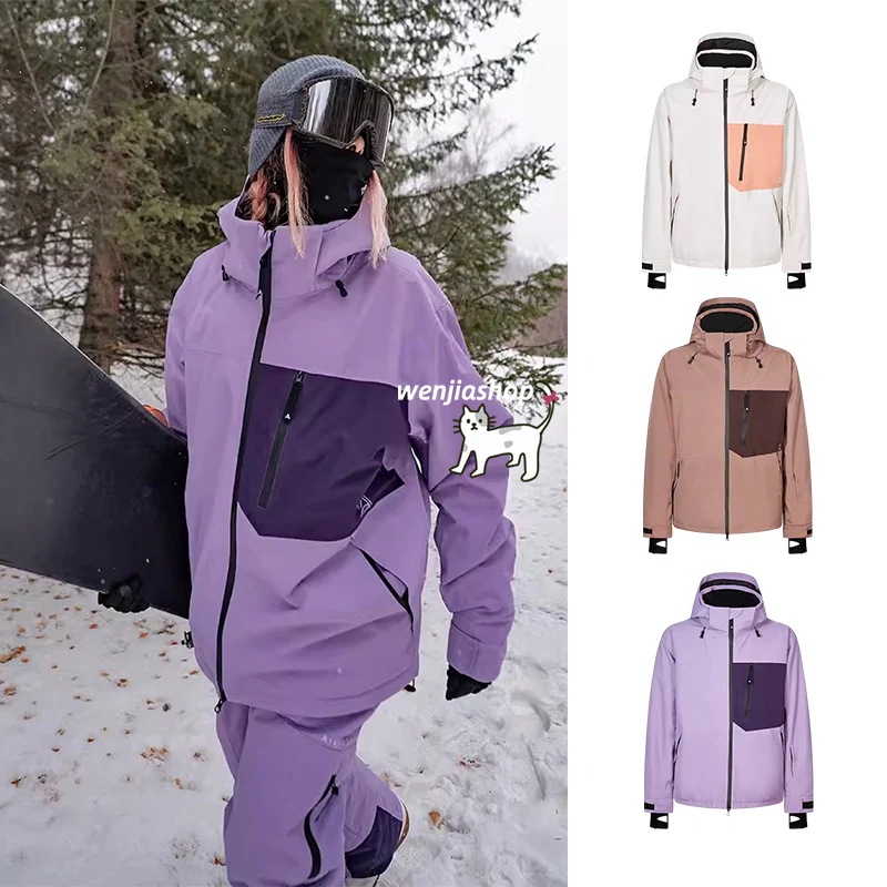スノーボードウェア ジャケット アウター 単品 メンズ レディース 男女兼用 防水15000mm トップス スノボウェア スノーウェア スキーウェア スノボーウェア 韓国風 保温 防雪 防水 防寒 A