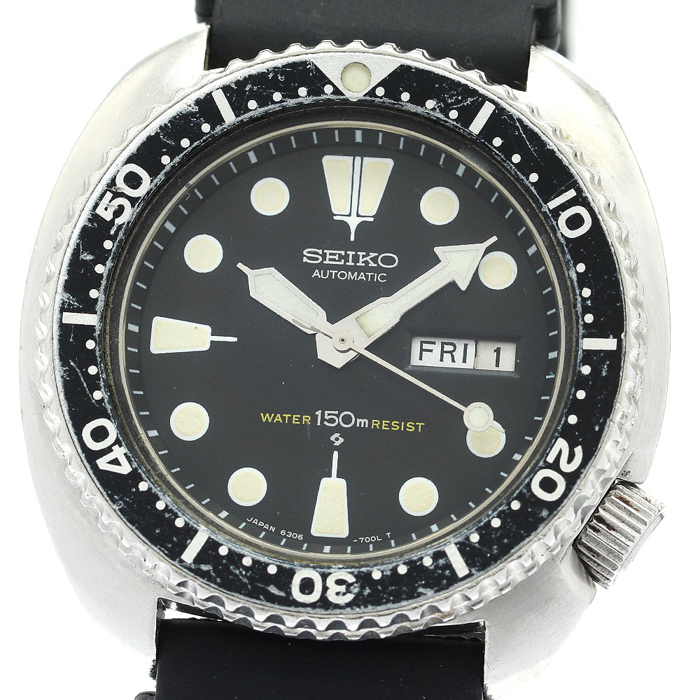 セイコー SEIKO 6306-7000 サード ダイバー 150m デイデイト 自動巻き メンズ _883355【中古】