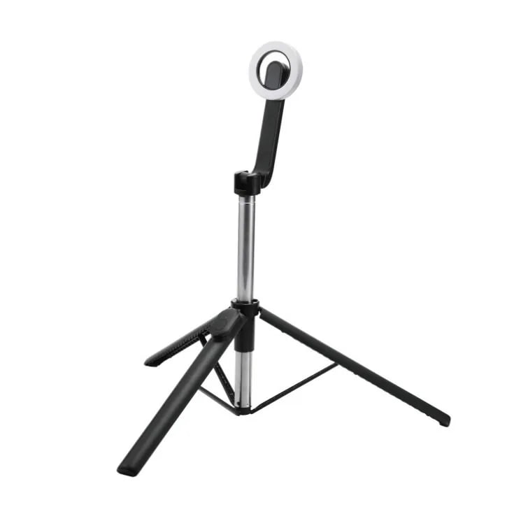 エレコム 三脚 自撮り棒 マグネット スマホスタンド Bluetooth リモコン付き 最大1400mm 360度回転 【 MagSafe 対応 iPhone / Android 装着可 】 ブラック