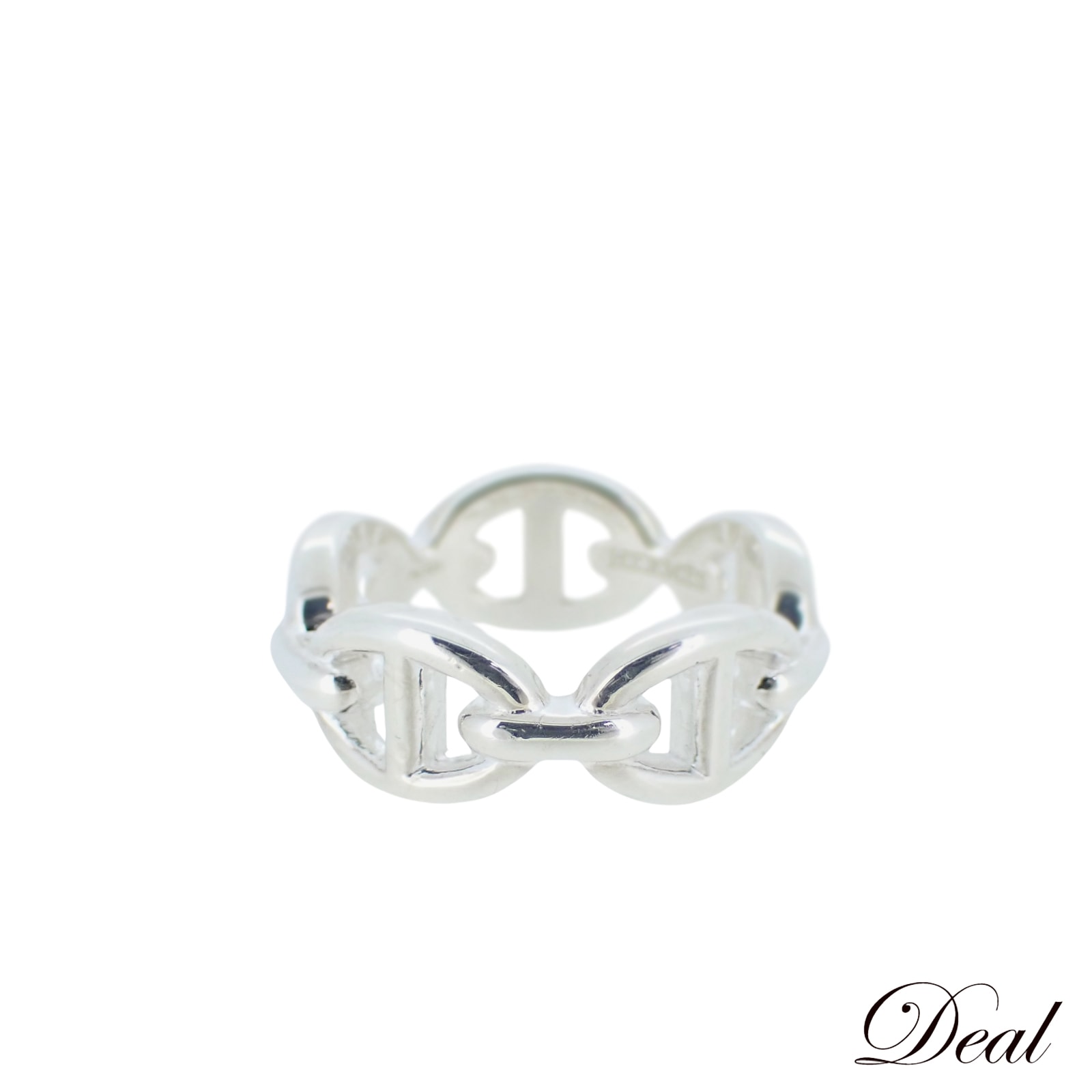 エルメス シェーヌ ダンクル アンシェネ PM Sv925 H109507B 9号 #49 レディース リング 指輪