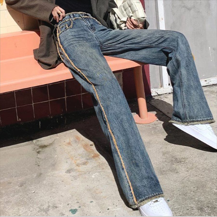 ボトムス パンツ 3色 デニムパンツ ガウチョパンツ ワイドパンツ フレア Aライン ガウチョ ロング ロング丈 マキシ マキシ丈 フリンジ デニム かわいい 大人可愛い 大人女子 綺麗