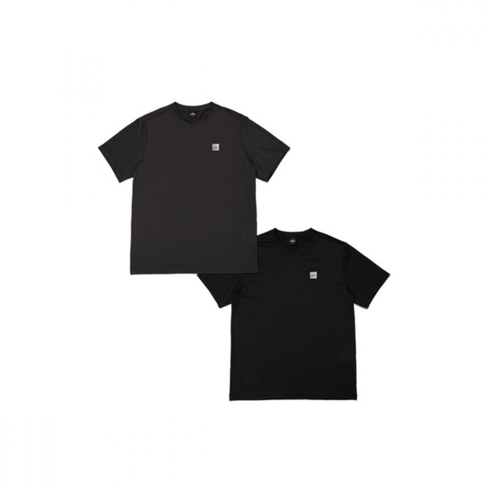 [アイダー] メンズポップオン 2パック-S ショートスリーブラウンド Tシャツ_DMM24299