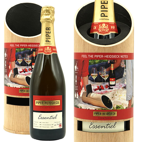 パイパー エドシック エッセンシエル キュヴェ エクストラ ブリュット 限定品 ナチュラル サウンド スピーカー限定スペシャルパッケージPiper Heidsieck Essentiel Cu