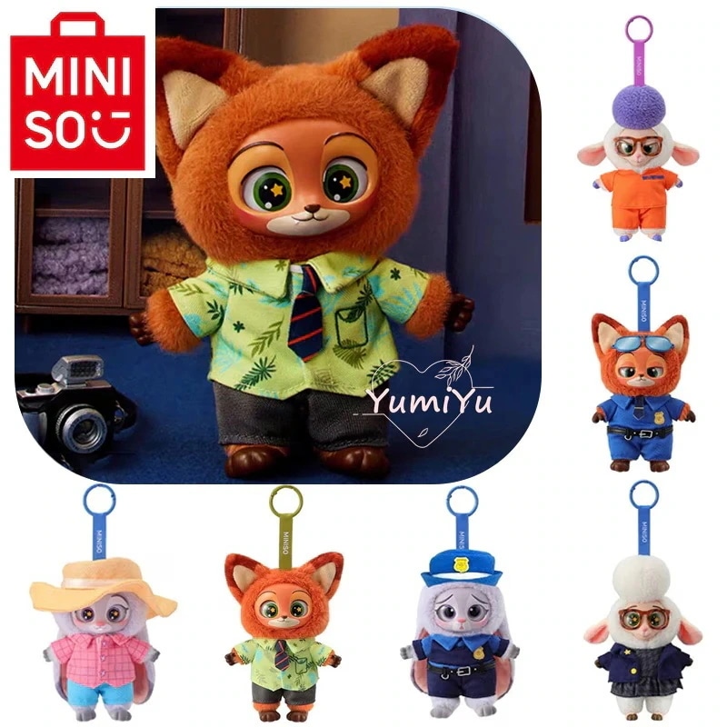 【公式正規品！当日出荷 アソートボックス】Zootopia 福袋 judy nick 1セット6個入り m i n i s o名創優品 ディズニー ズートピアシリーズ ビニールぬいぐるみ 福袋（ラン