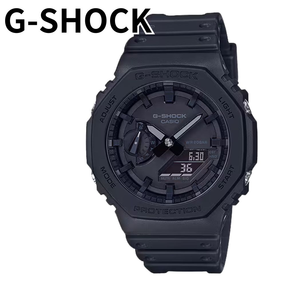 国内正規品 CASIO G-SHOCK Gショック ジーショック カシオ 腕時計 手表 アナデジ デジタル＆アナログ 多機能 ブラック GA-2100-1A1JF ビジネス 男性 誕生日ギフト 記念日