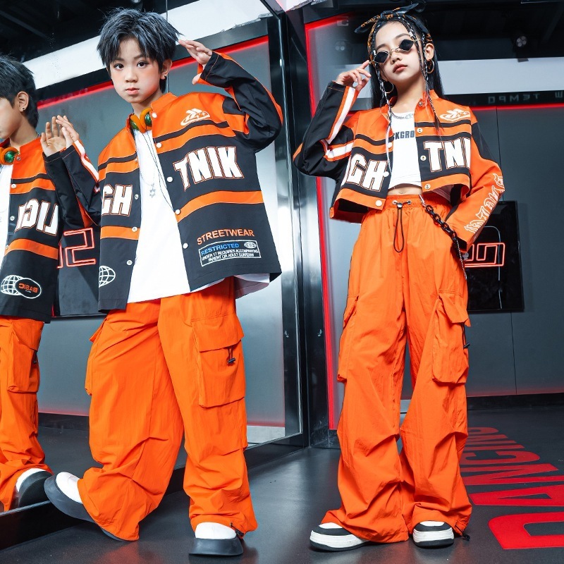 ダンス 【短納期】 ストリートダンス＆ヒップホップ風 キッズ/ジュニア クールファッションセット 子供用 セットアップ ヒップホップ ダンス衣装 ジャズ 演奏会 応援団 1