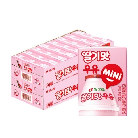 いちご味ミルク ミニ 120ml 24パック 1+1