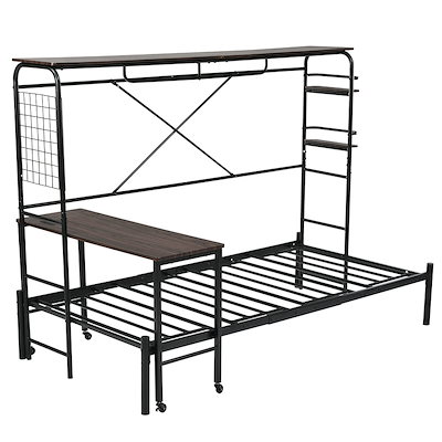 miyabiです シングルベッド パイプベッド ベッドフレーム 一人暮らし 収納 1