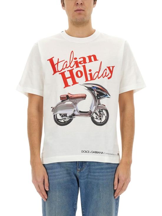 DOLCE & GABBANA Men T-Shirts G8PN9T G7O4SW0800 White