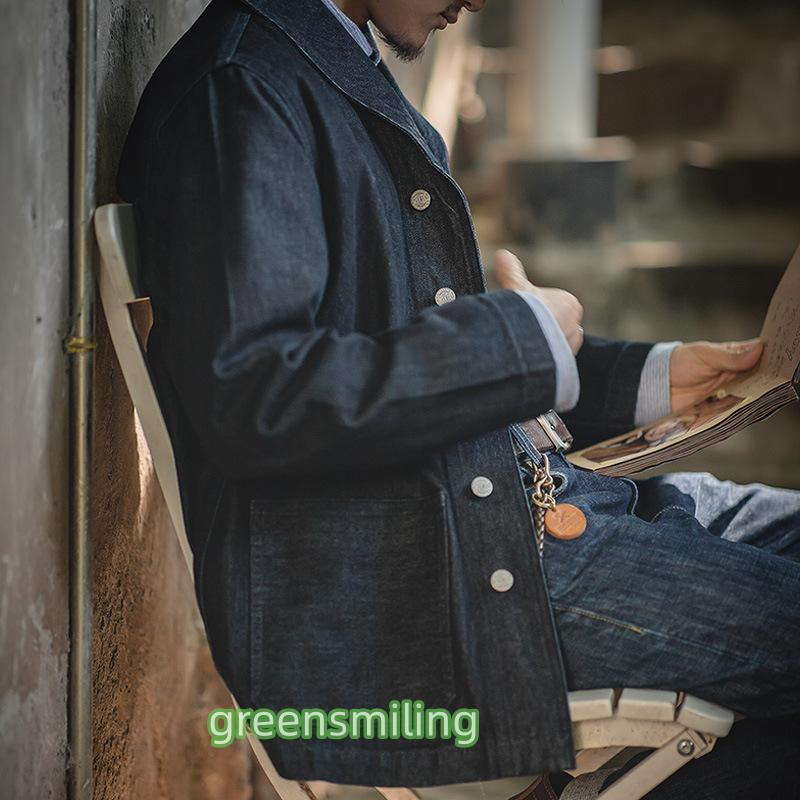 デニムジャケット メンズ ブリーチ ウォッシュ アメカジ ジャケット デニム ストリート ビンテージ アウター 大容量ポケット