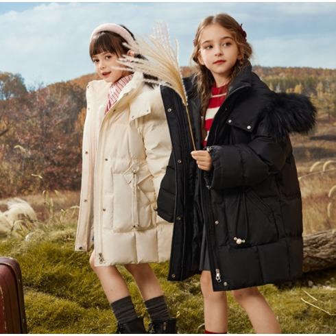 ダウンコート キッズ 子供服 女の子 ダウンジャケット キッズ ロング ラフェイクファー フード付き 通学 キッズ服 防寒 秋冬 ジュニア アウター 通園 アウトドア