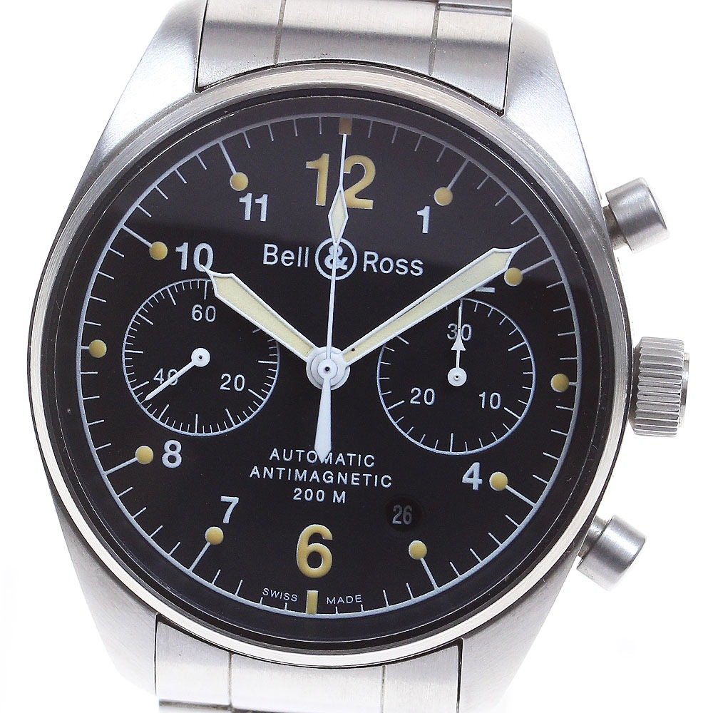 ベル＆ロス Bell＆Ross 126B/M ヴィンテージ126 クロノグラフ 自動巻き メンズ _833222【中古】