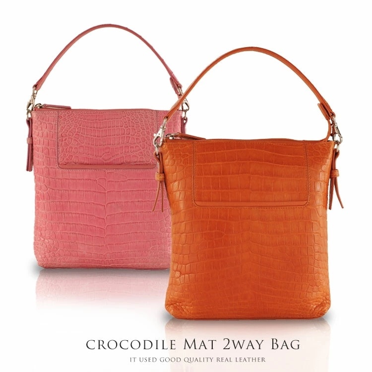 クロコダイルバッグ2wayマット加工