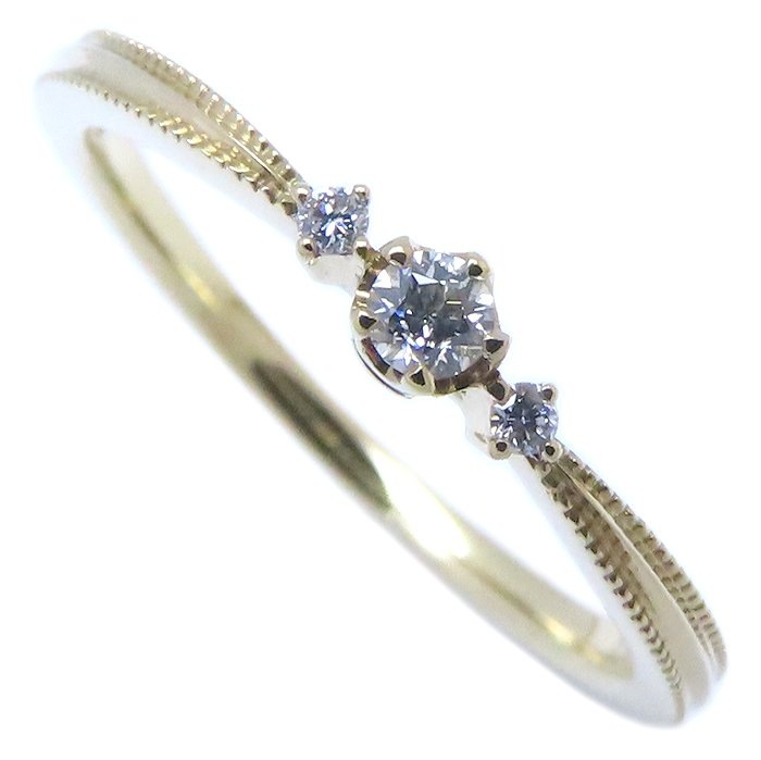 festaria フェスタリア ダイヤモンド リング Wish upon a star ダイヤモンド0.054ct/0.01ct 13号 K18YG レディース/294455【中古】
