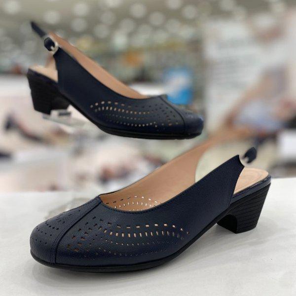 女性パンチングスリングバック YAFMTS622NYCAIV HFGP1A GN_GN