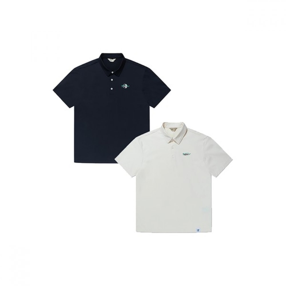 [ネパ] ネパユニバーサルグリーンマインドポロ T シャツ (ルーズフィット) 7ID5243