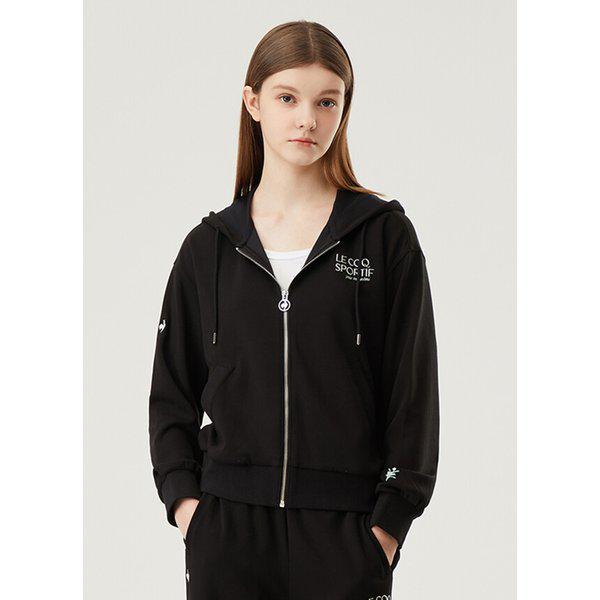 [繰越][70% OFF] 女性ダブルテンションフードジップアップ BLK / QP122OFT11