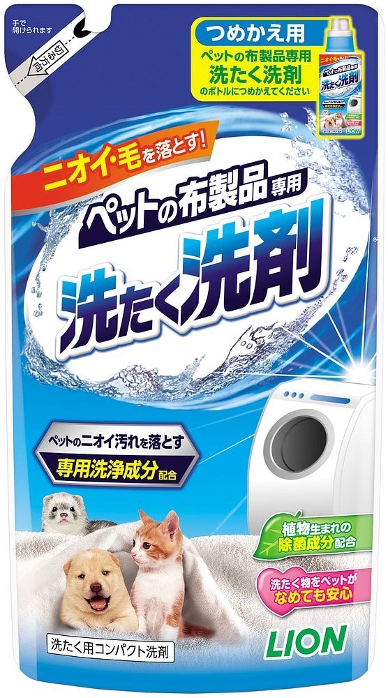 ライオン ペットの布製品専用 最新作の 洗たく洗剤 320g つめかえ用 【正規通販】