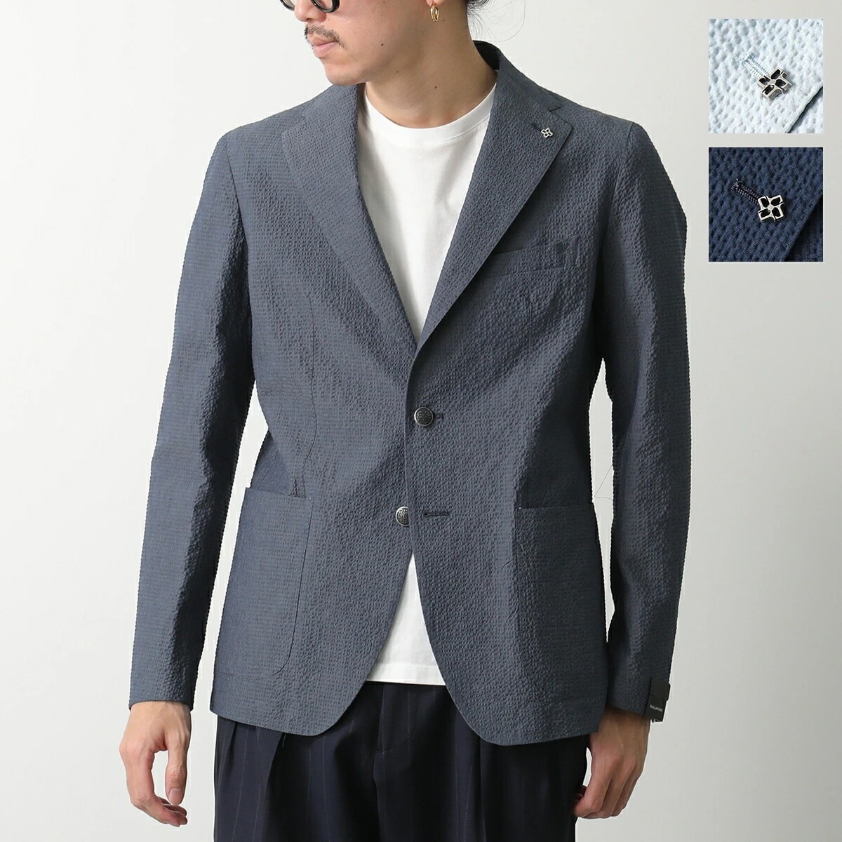 TAGLIATORE タリアトーレ ジャケット G-DAKAR22K 770125 ダカール メンズ テーラードジャケット シングル 2B サイドベント 無地 シアサッカー カラー3色